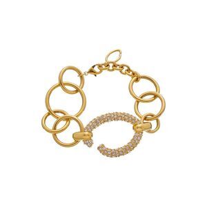 Oscar De La Renta Pave O Chain Bracelet